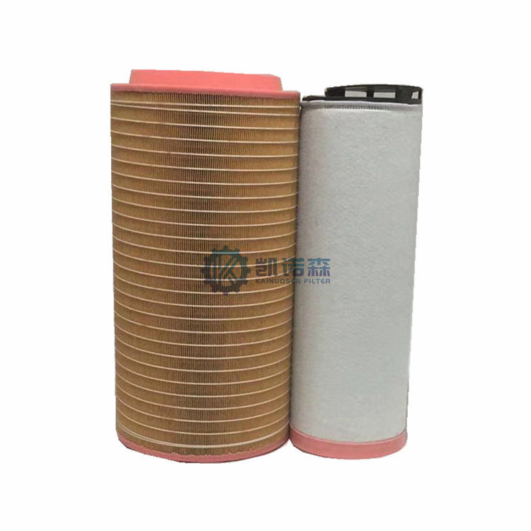 Filtre à air de compresseur d'air de cartouche filtrante de cellulose pour l'excavatrice EX300-5